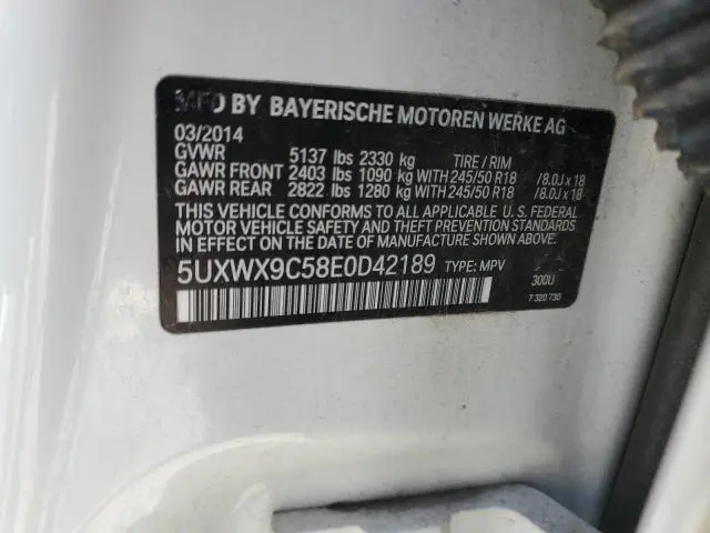 2014 BMW X3 XDRIVE28I  