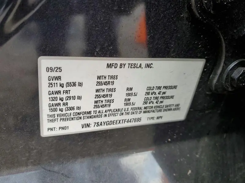 2026 TESLA MODEL Y   