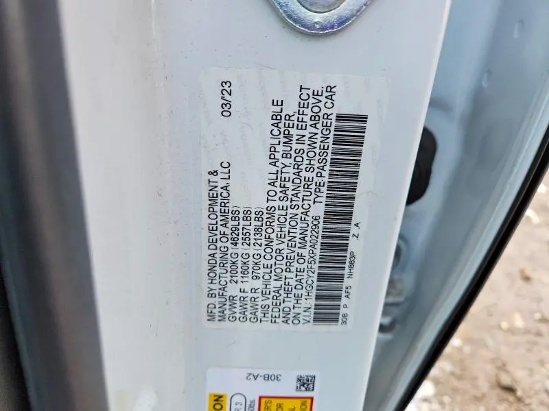 2023 HONDA ACCORD HYBRID SPORT  