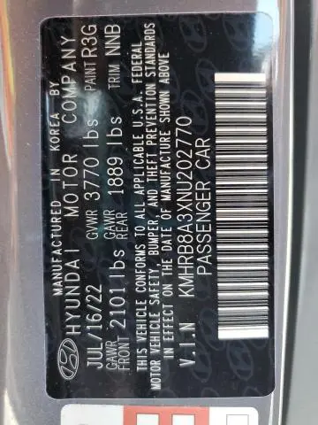 2022 HYUNDAI VENUE SE