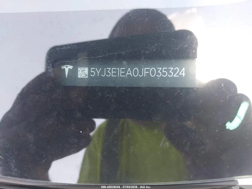 2018 TESLA MODEL 3 LONG RANGE/MID RANGE