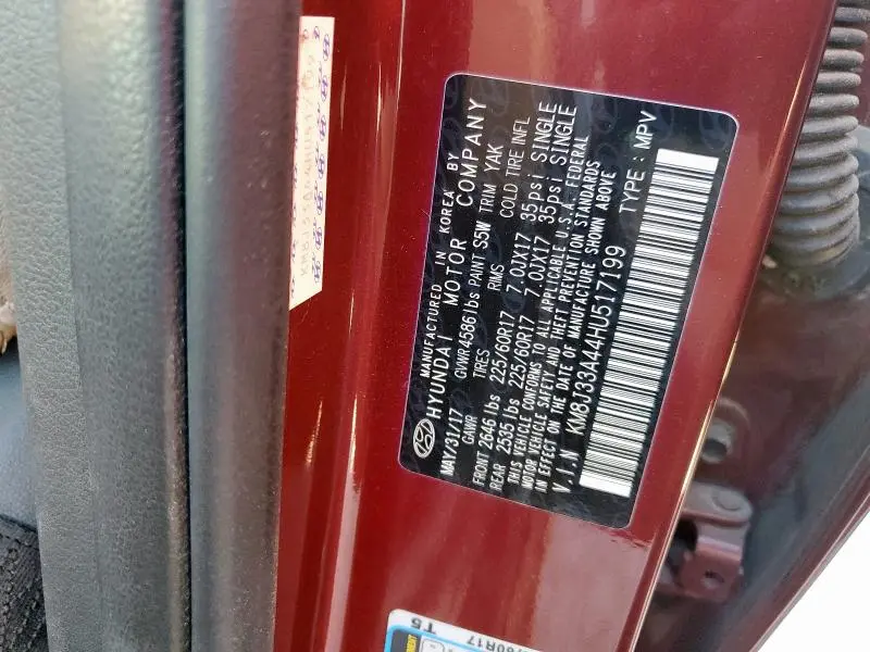 2017 HYUNDAI TUCSON LIMITED  