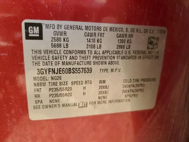 2011 CADILLAC SRX PERFORMANCE COLLECTION  