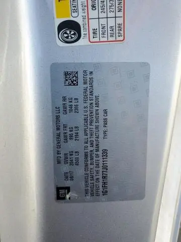 2018 CHEVROLET CAMARO SS  