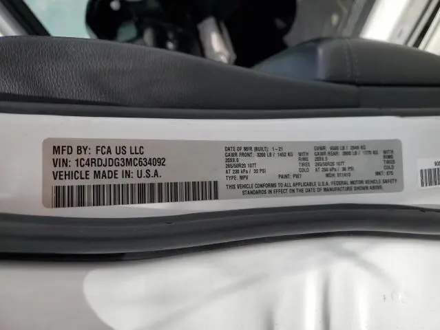 2021 DODGE DURANGO GT  