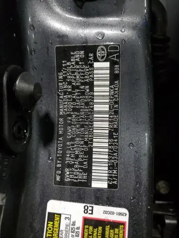 2011 TOYOTA COROLLA BASE  