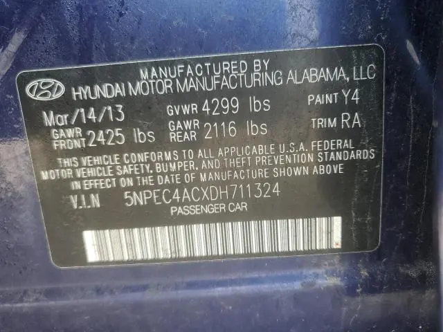 2013 HYUNDAI SONATA SE  
