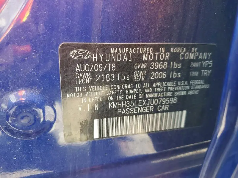 2018 HYUNDAI ELANTRA GT BASE  