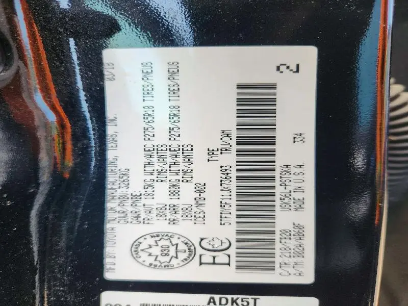 2018 TOYOTA TUNDRA CREWMAX SR5  