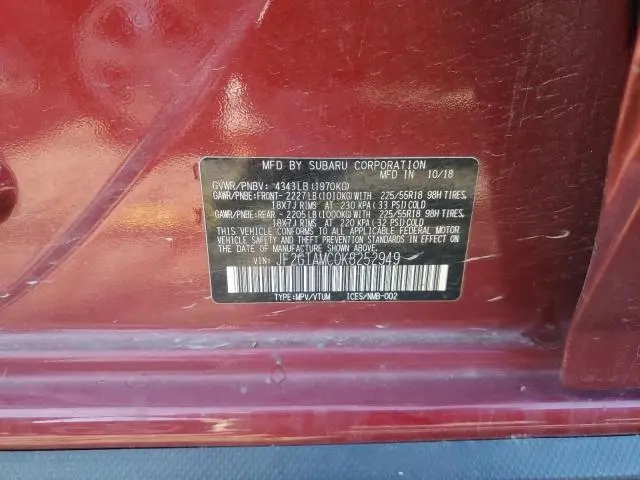 2019 SUBARU CROSSTREK LIMITED  