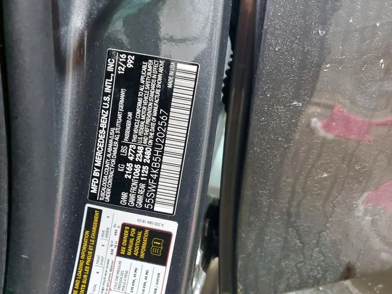 2017 MERCEDES-BENZ C 300 4MATIC  