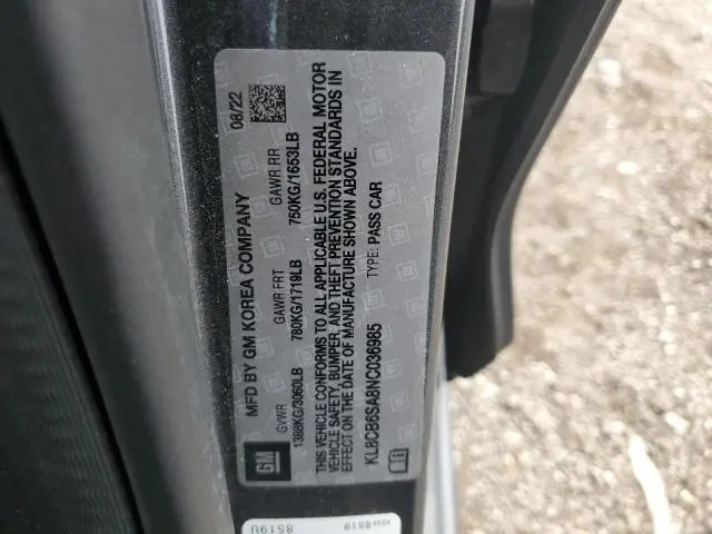 2022 CHEVROLET SPARK LS