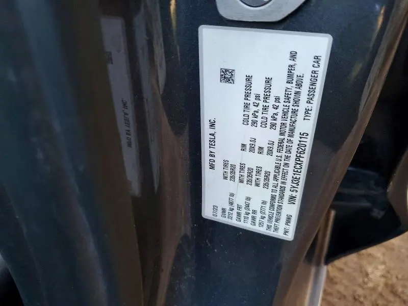2023 TESLA MODEL 3   