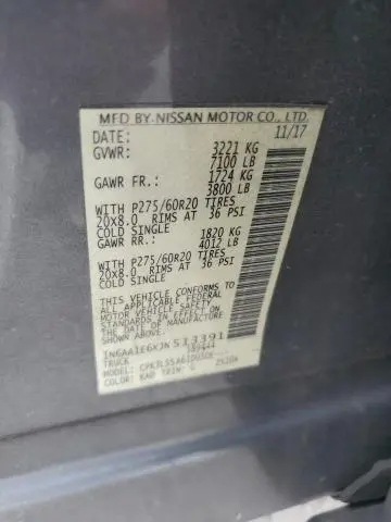 2018 NISSAN TITAN SV  
