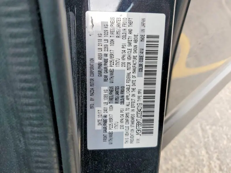 2018 MAZDA CX-5 SPORT  
