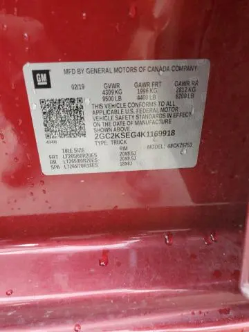 2019 CHEVROLET SILVERADO K2500 HEAVY DUTY LT  
