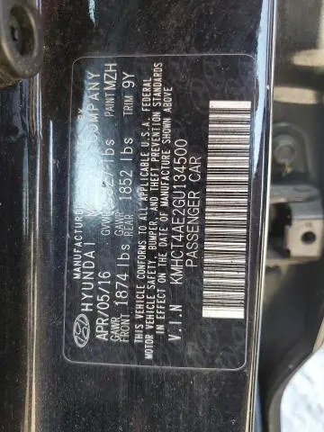 2016 HYUNDAI ACCENT SE  