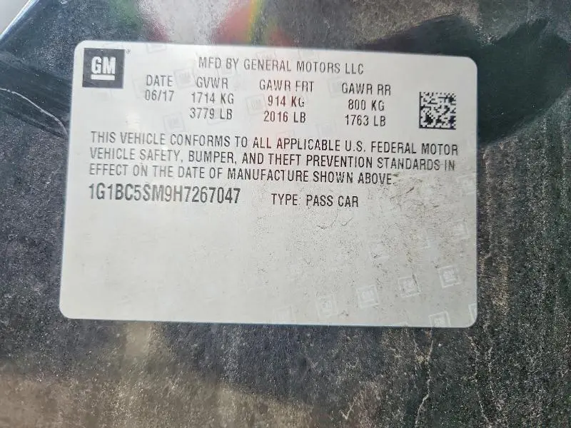 2017 CHEVROLET CRUZE LS  