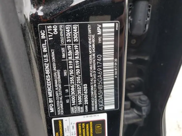 2016 MERCEDES-BENZ GLE 350 4MATIC  