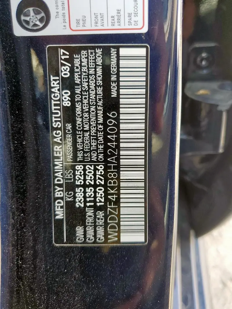 2017 MERCEDES-BENZ E 300 4MATIC  