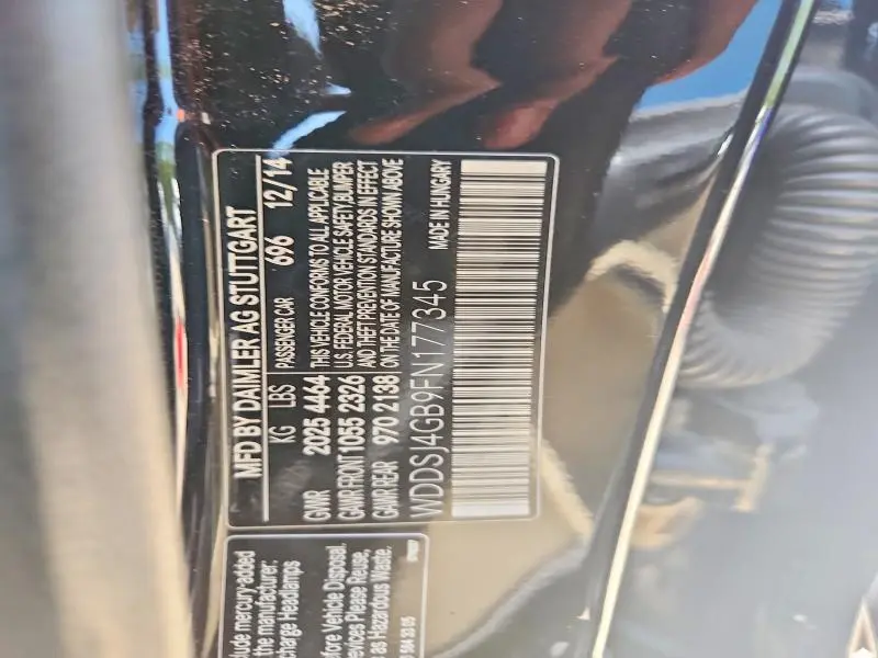2015 MERCEDES-BENZ CLA 250 4MATIC  
