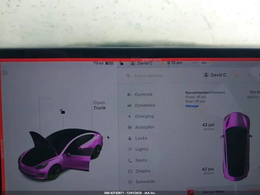 2018 TESLA MODEL 3 LONG RANGE/MID RANGE