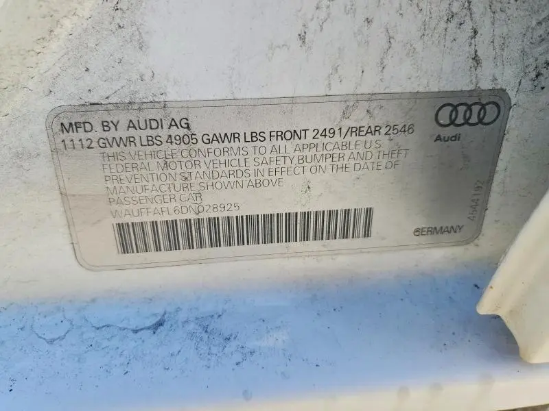 2013 AUDI A4 PREMIUM PLUS  