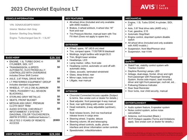 2023 CHEVROLET EQUINOX LT