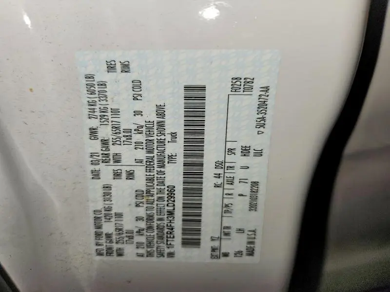 2021 FORD RANGER XL  