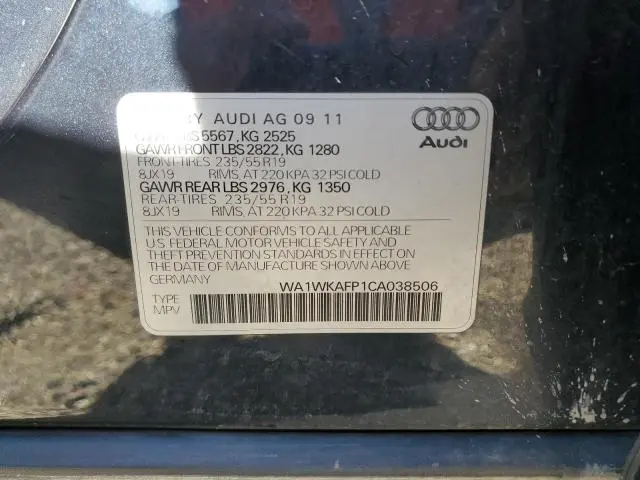 2012 AUDI Q5 PRESTIGE