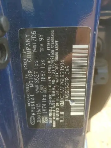 2016 HYUNDAI ACCENT SE  