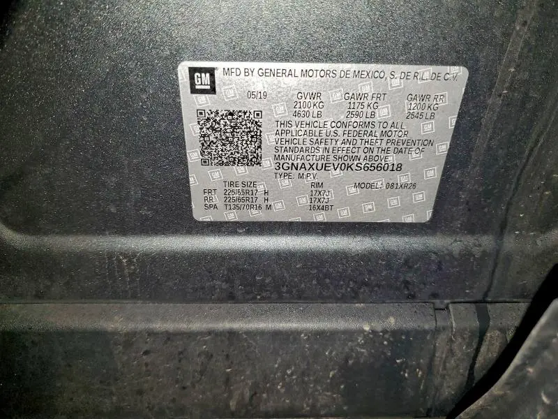 2019 CHEVROLET EQUINOX LT  