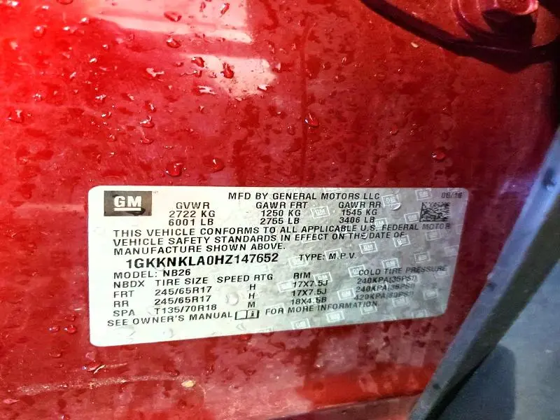 2017 GMC ACADIA SLE  