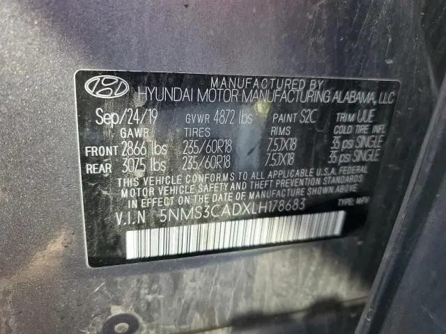 2020 HYUNDAI SANTA FE SEL  