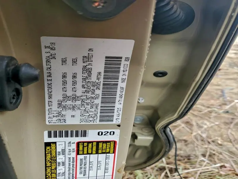 2018 TOYOTA TACOMA DOUBLE CAB  