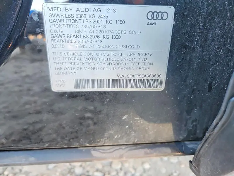 2014 AUDI Q5 PREMIUM  