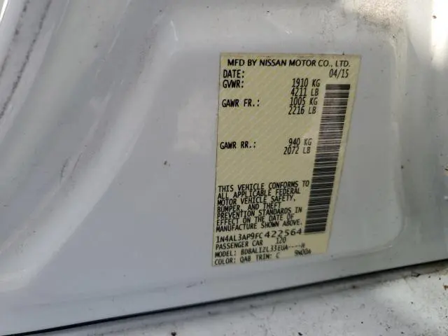 2015 NISSAN ALTIMA 2.5  