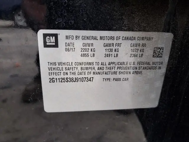 2018 CHEVROLET IMPALA PREMIER  