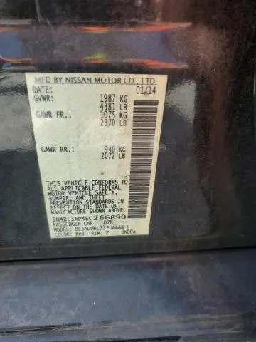 2014 NISSAN ALTIMA 3.5S  