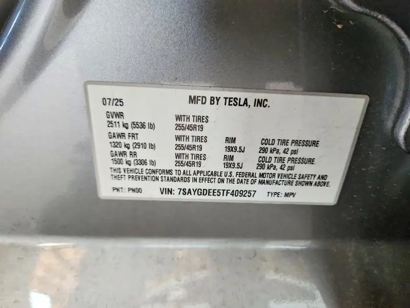 2026 TESLA MODEL Y   