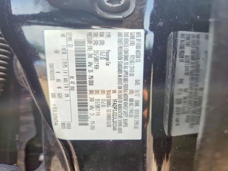 2018 FORD FOCUS TITANIUM  