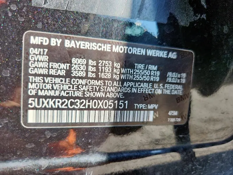 2017 BMW X5 SDRIVE35I  