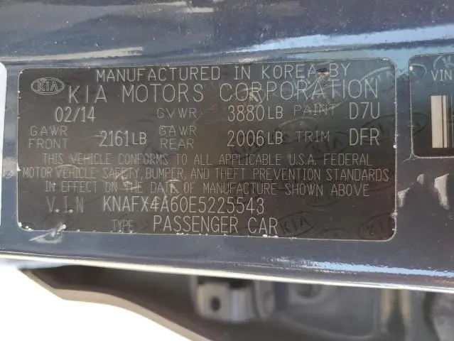 2014 KIA FORTE LX  