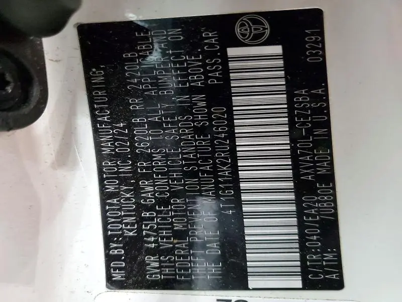 2024 TOYOTA CAMRY SE NIGHT SHADE  