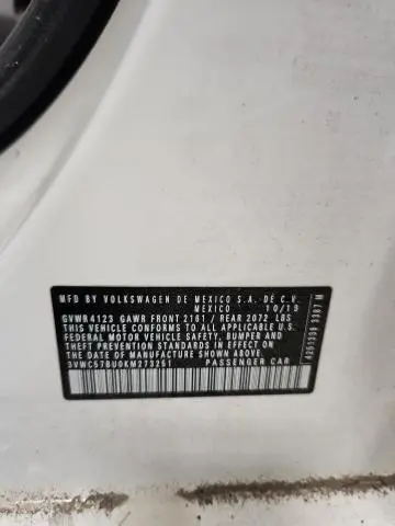 2019 VOLKSWAGEN JETTA S  