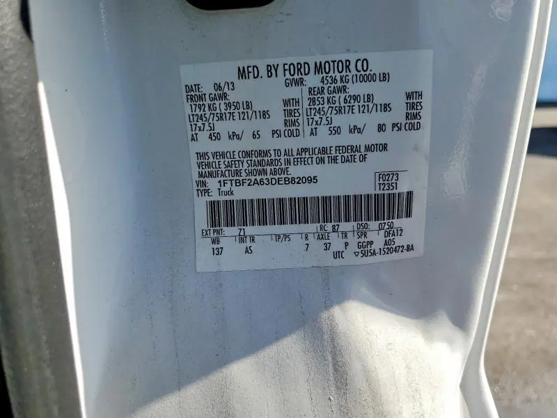2013 FORD F250 SUPER DUTY  