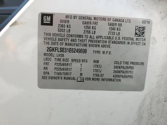 2014 GMC TERRAIN SLT  