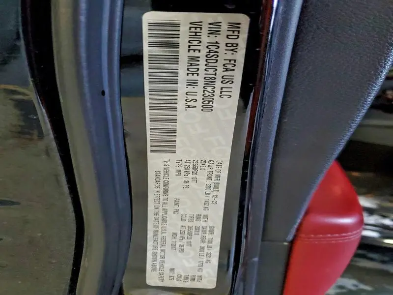 2022 DODGE DURANGO R/T  