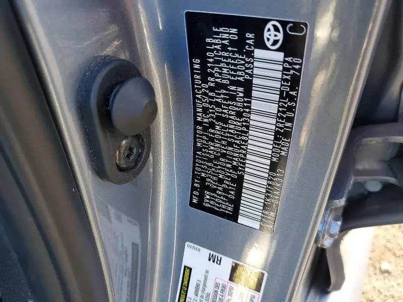 2020 TOYOTA COROLLA LE  