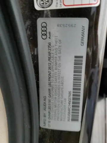 2017 AUDI A6 PREMIUM PLUS  